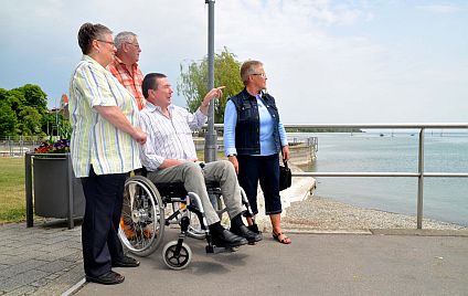 Rollstuhlfahrer am Bodensee, Quelle: Bundesverband Selbsthilfe Körperbehinderter e.V.