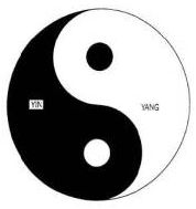 Das Symbol für Yin und Yang