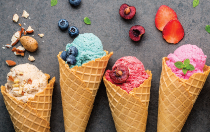 Durchaus lecker: Eis ohne Zucker