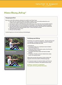 Pilates Übung 3 - Roll up als PDF downloaden
