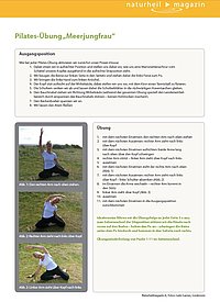 Pilates Übung 2 - Meerjungfrau als PDF downloaden