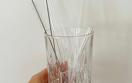 Trinkhalme aus Glas