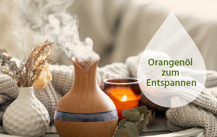 Duftkomposition mit einem modernen Aromaöl-Diffusor und einem Strickelement Duftkomposition mit einem modernen Aromaöl-Diffusor und einem Strickelement