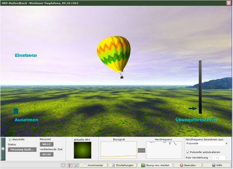Abb. 5: Beispiel für ein bildgebendes Verfahren beim HRV-Coaching (Quelle: Metabalance-Institut).